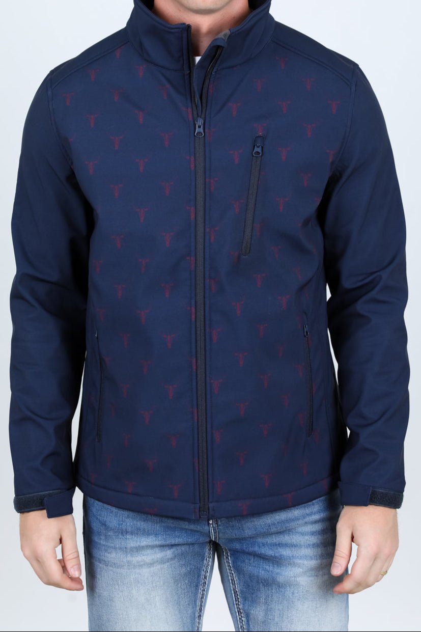 Aztec Softshell Water - Resistant Jacket - Navy - Bumpkin Ranchwear