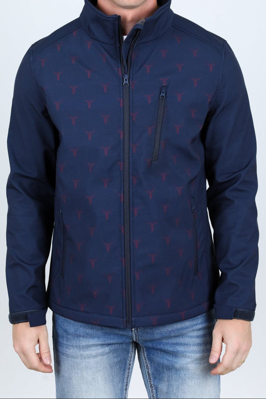 Aztec Softshell Water - Resistant Jacket - Navy - Bumpkin Ranchwear