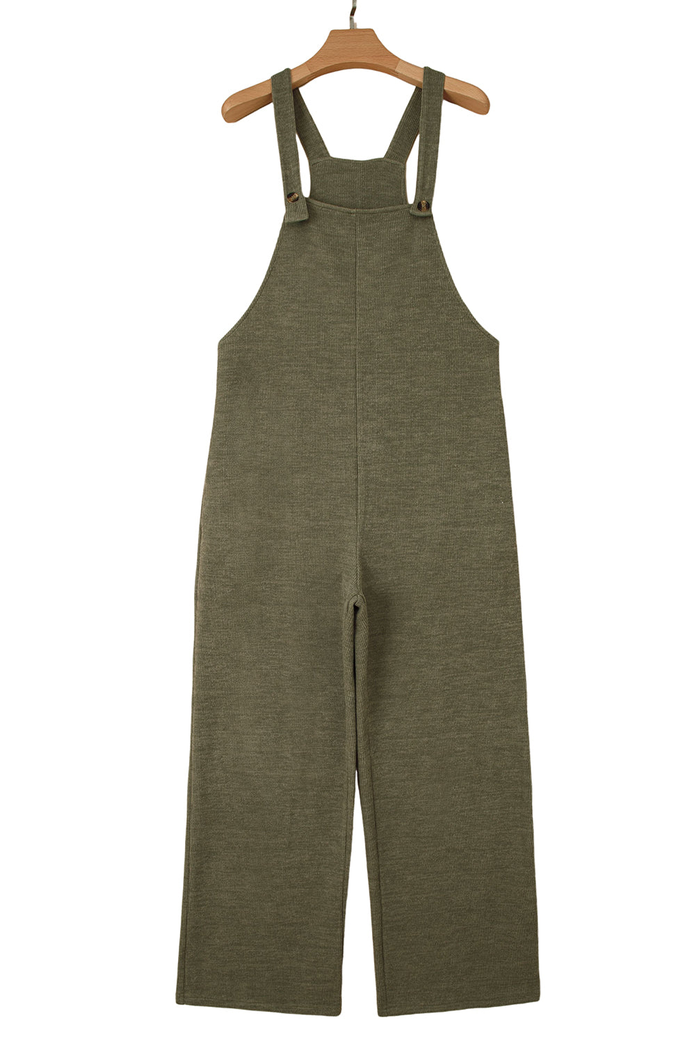 Laurel Green Knit Overall Jumpsuit