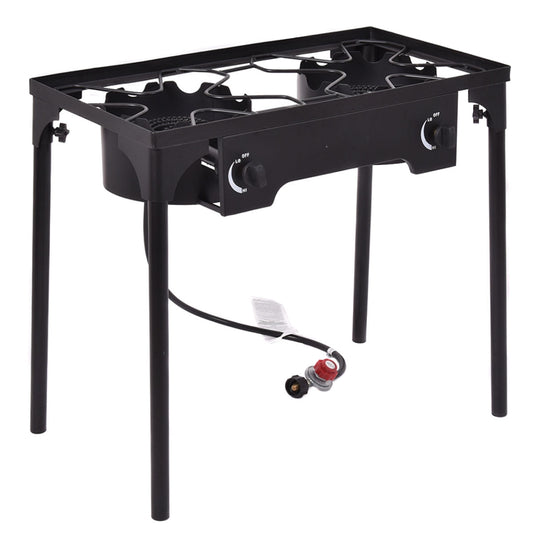 150,000 BTU Double Burner Outdoor Propane Stove