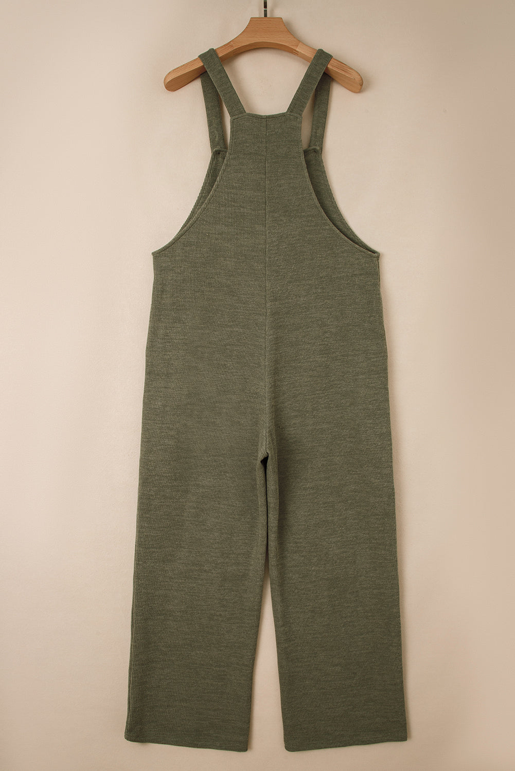 Laurel Green Knit Overall Jumpsuit