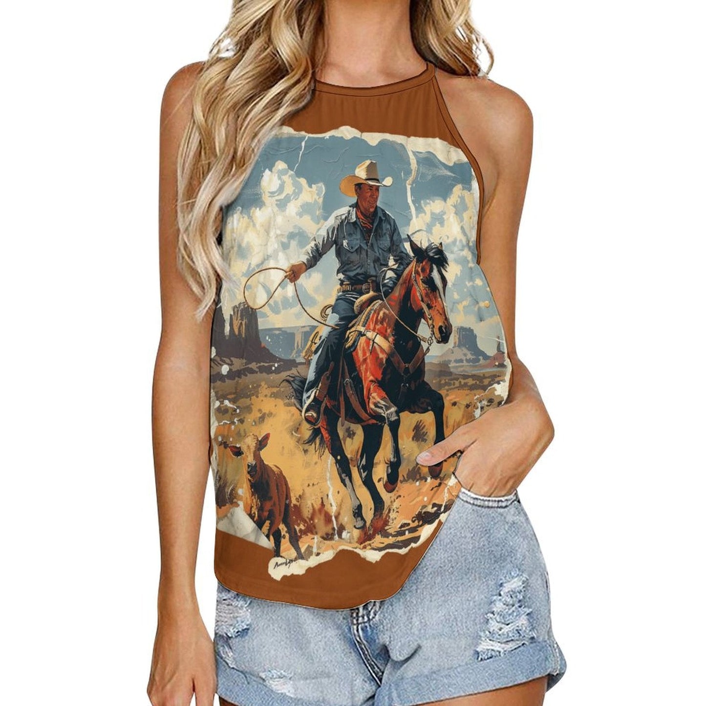 Baha Ranch Western Wear Ranching Western Tank Top - Bumpkin Ranchwear