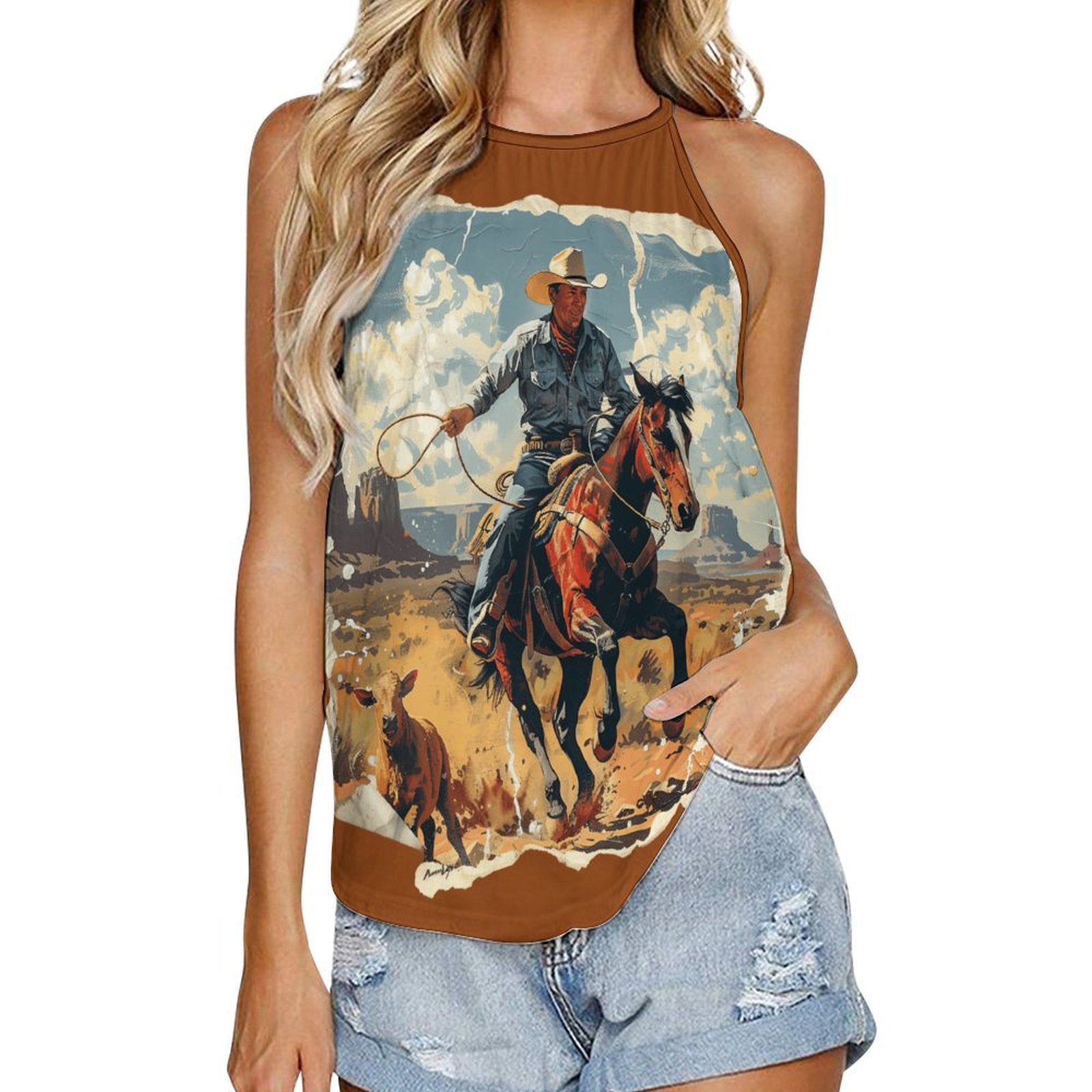 Baha Ranch Western Wear Ranching Western Tank Top - Bumpkin Ranchwear