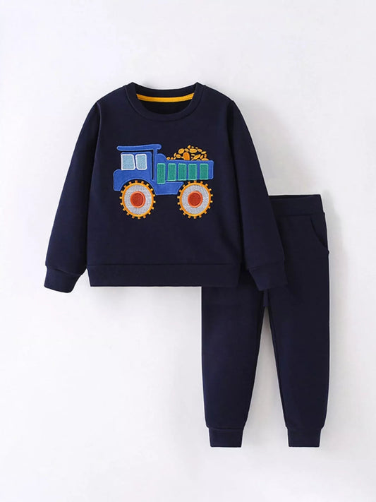 Big Truck Applique Top and Pants Set - Bumpkin Ranchwear