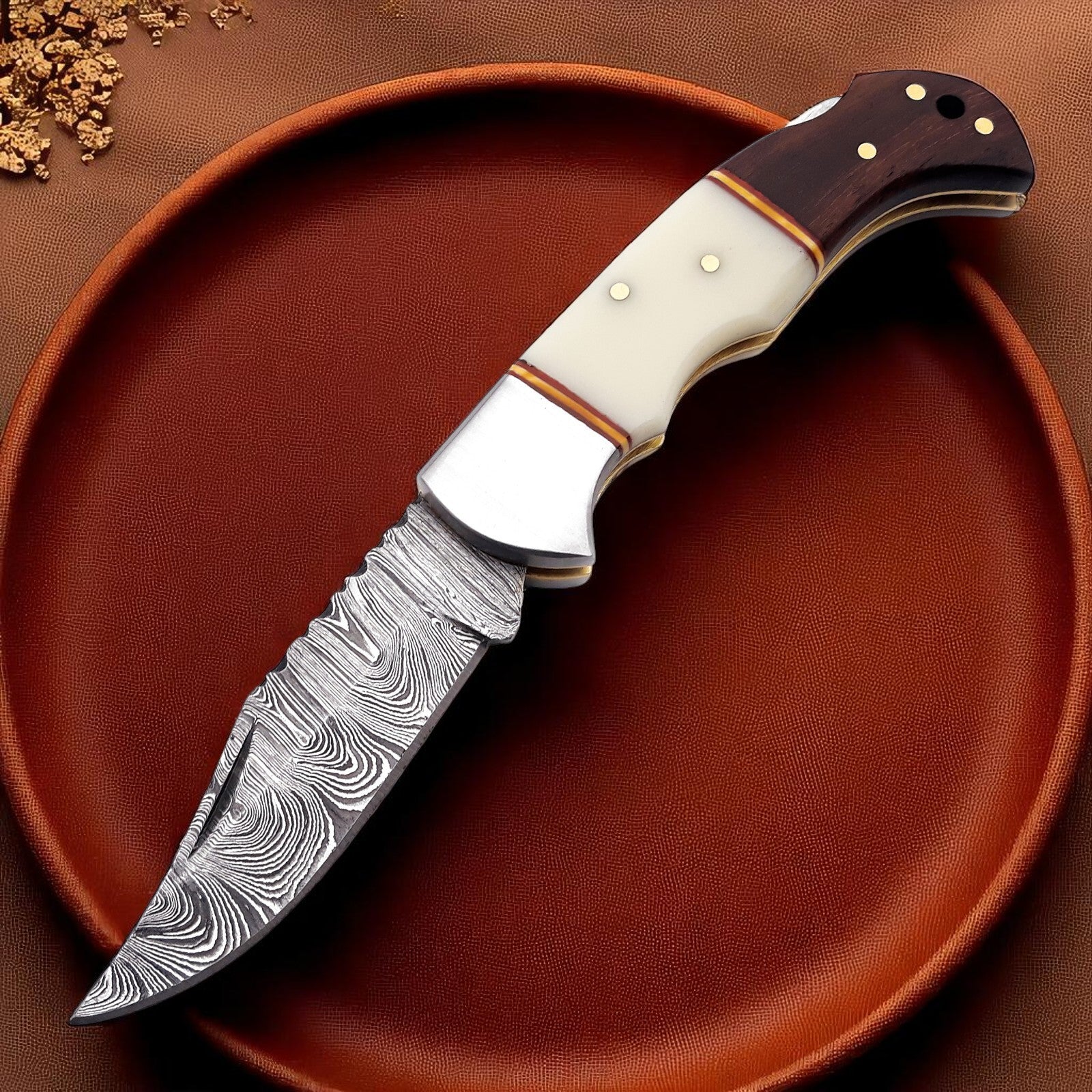 Bone Handle Pocket Knife | with Back Lock - Bumpkin Ranchwear