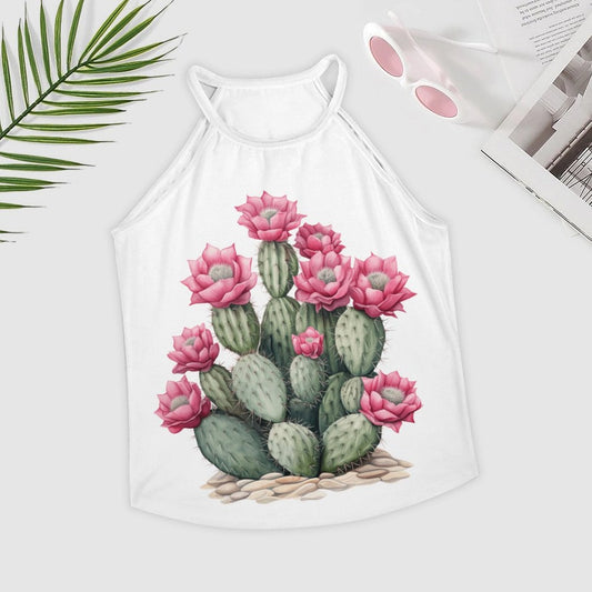 Baha Ranch Western Wear Blooming Cactus Southwestern Tank Top