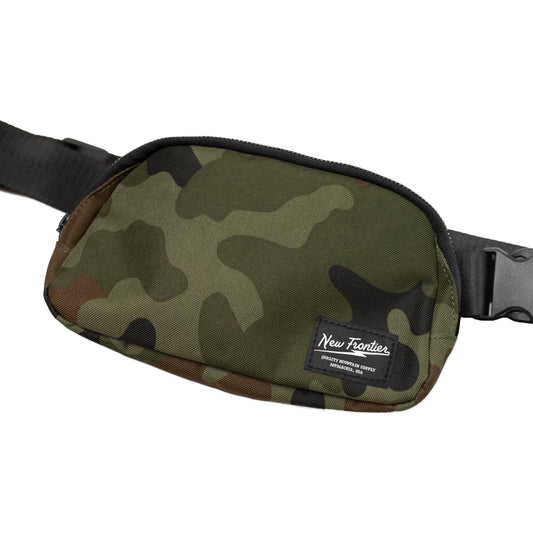 New Frontier Camo Belt Bag Adjustable Waist Buckle Close