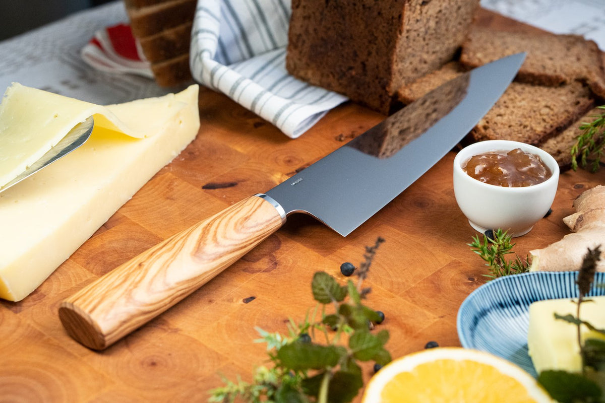 Andersson & Copra (A&C) 200mm Chef Knife – AEB-L Stainless, Olive Wood Handle