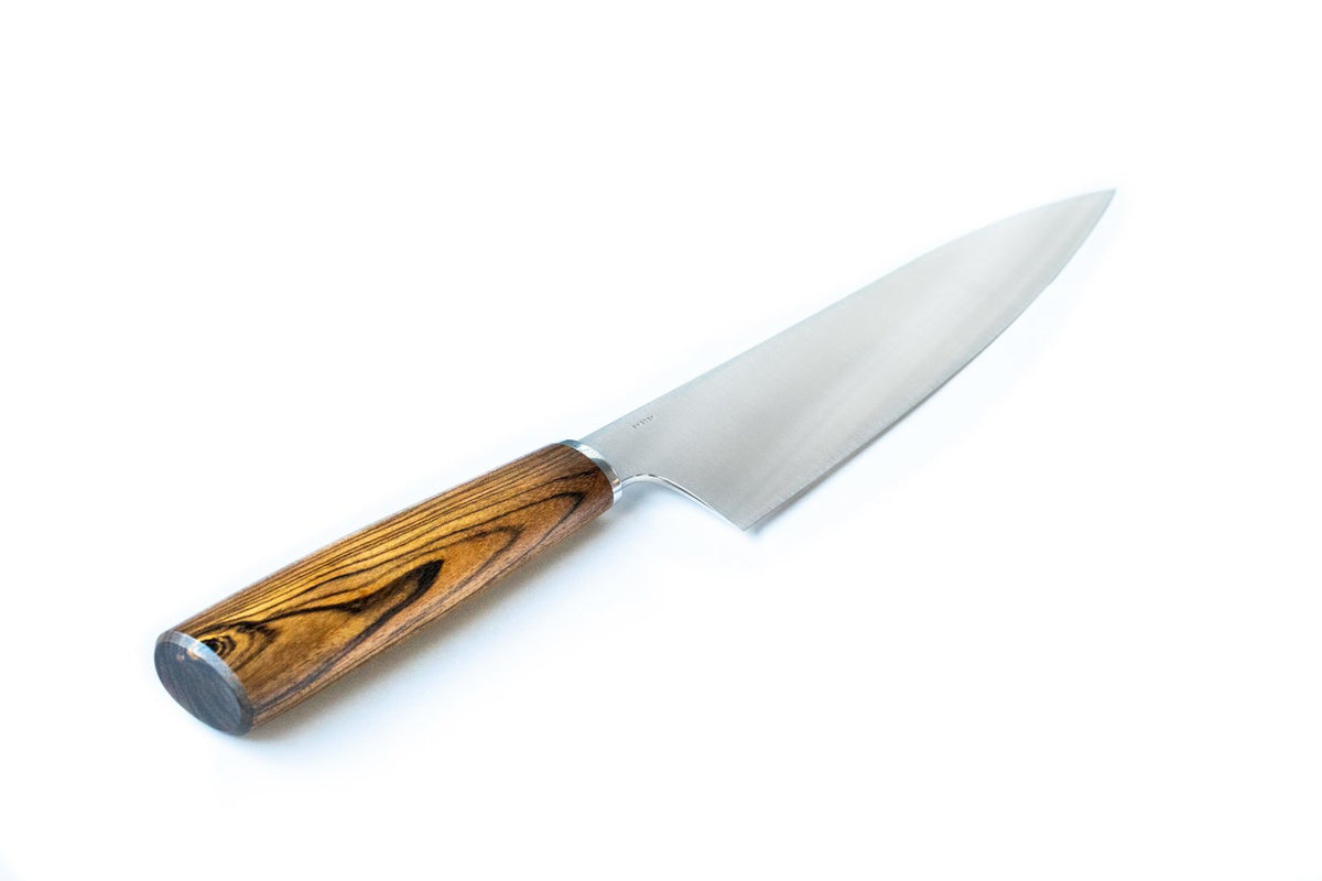 Andersson & Copra (A&C) 200mm Chef Knife – AEB-L Stainless, Bocote Wood Handle