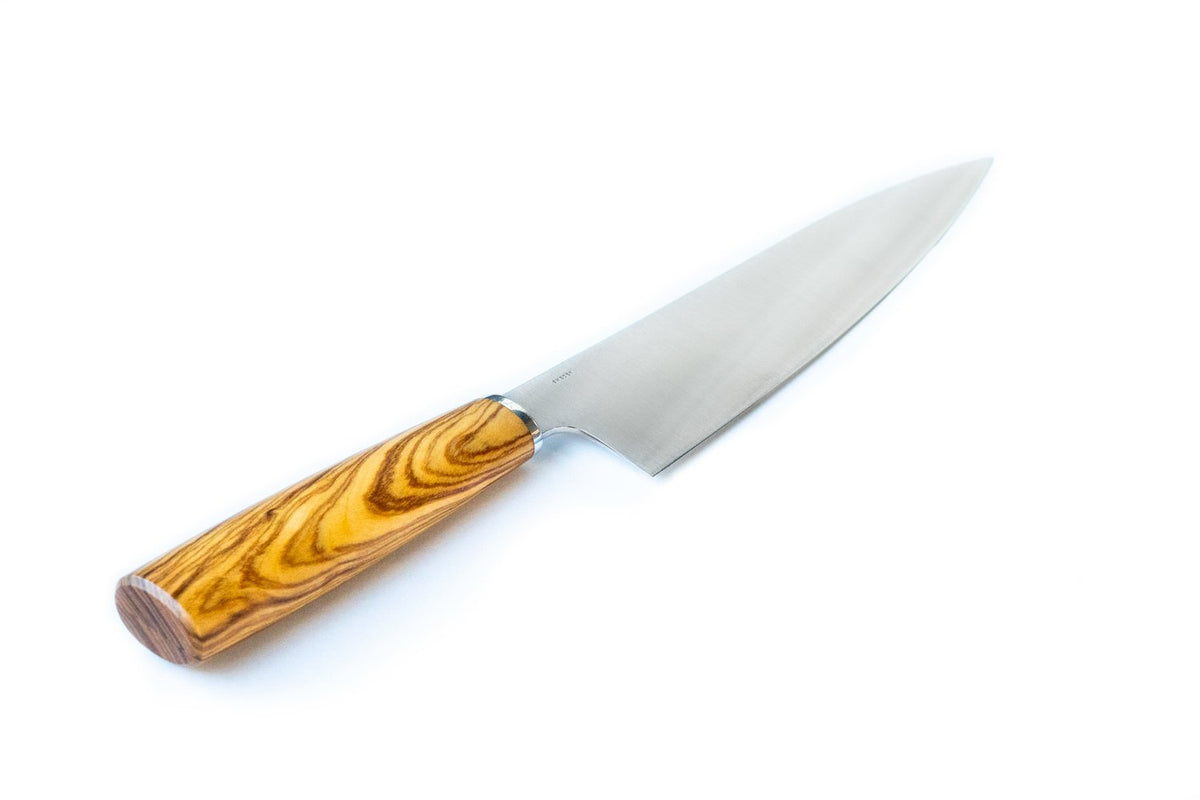Andersson & Copra (A&C) 200mm Chef Knife – AEB-L Stainless, Olive Wood Handle