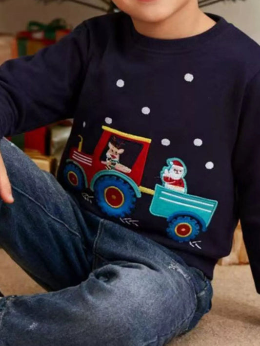 Christmas Farm Embroidered Sweatshirt - Bumpkin Ranchwear