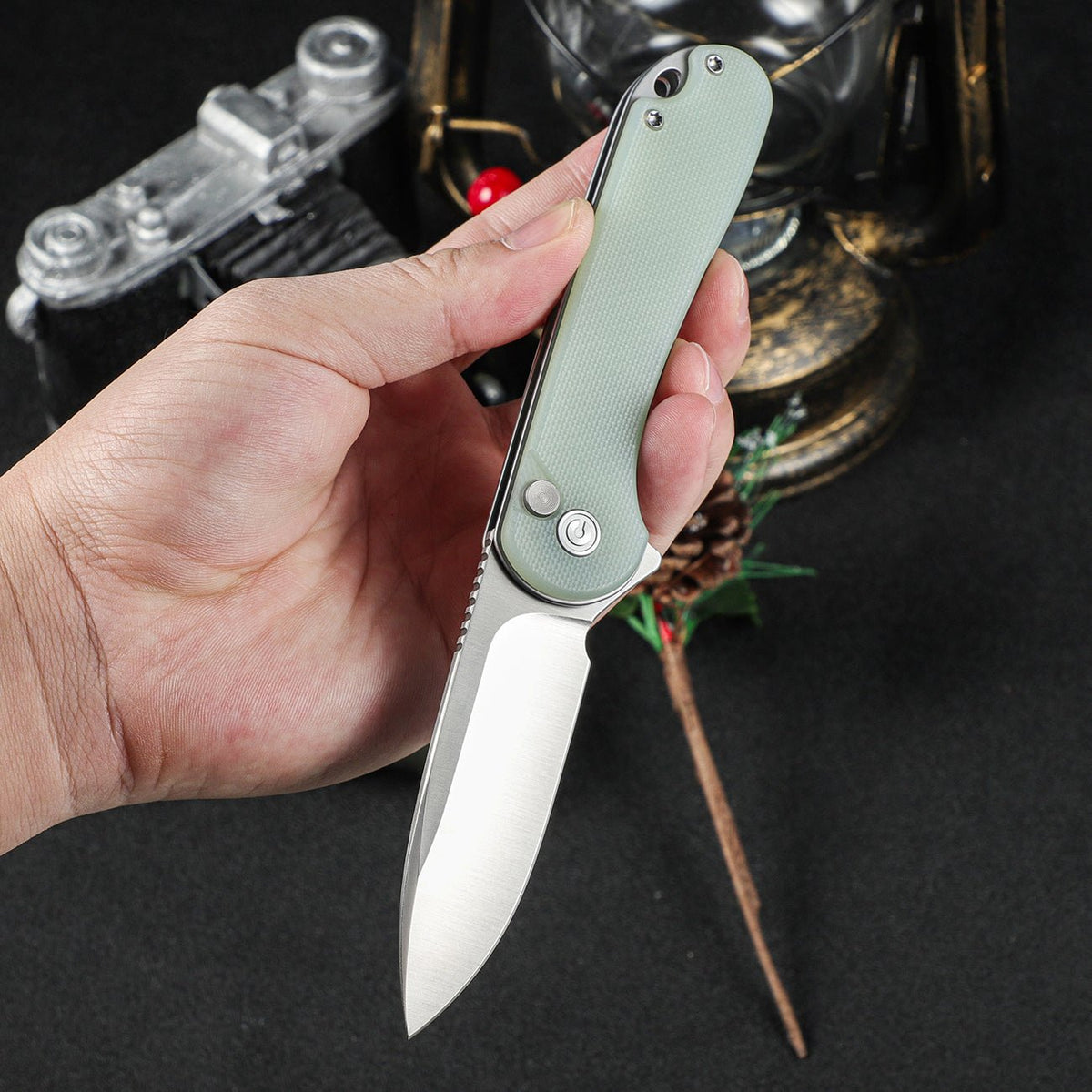 CIVIVI Elementum II Button Lock Folding Knife view 8