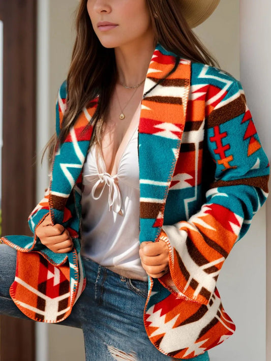 Colleen Tribal Print Jacket - Bumpkin Ranchwear