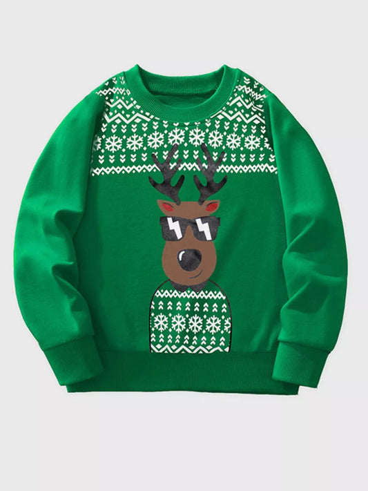 Cool Christmas Reindeer Graphic Sweatshirt - Bumpkin Ranchwear
