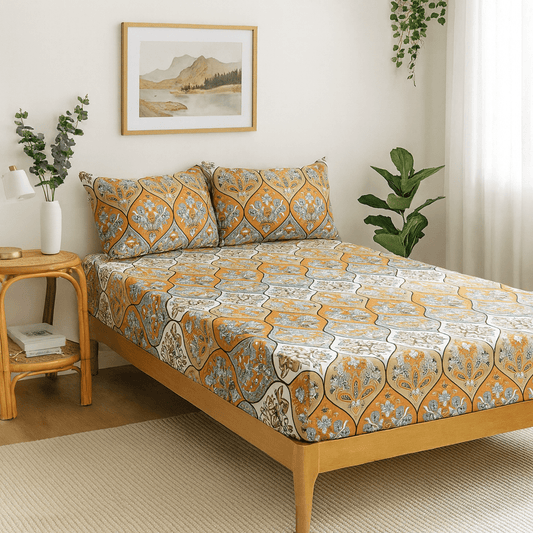 Coral Botanical Garden Bed Sheet Set - Bumpkin Ranchwear