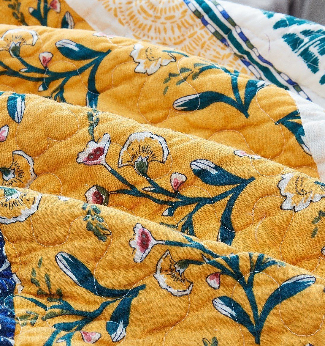 Country Wild Flowers Cotton Bedspread Set - Bumpkin Ranchwear