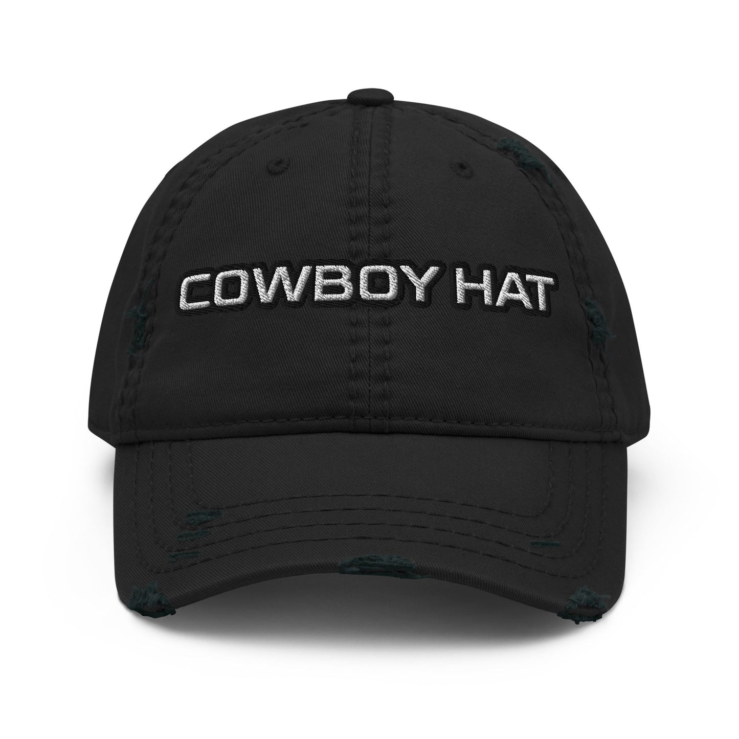 Cowboy Hat Distressed Baseball Cap