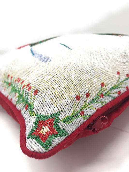 Magical Snowman Throw Pillow Cover 16" x 16"