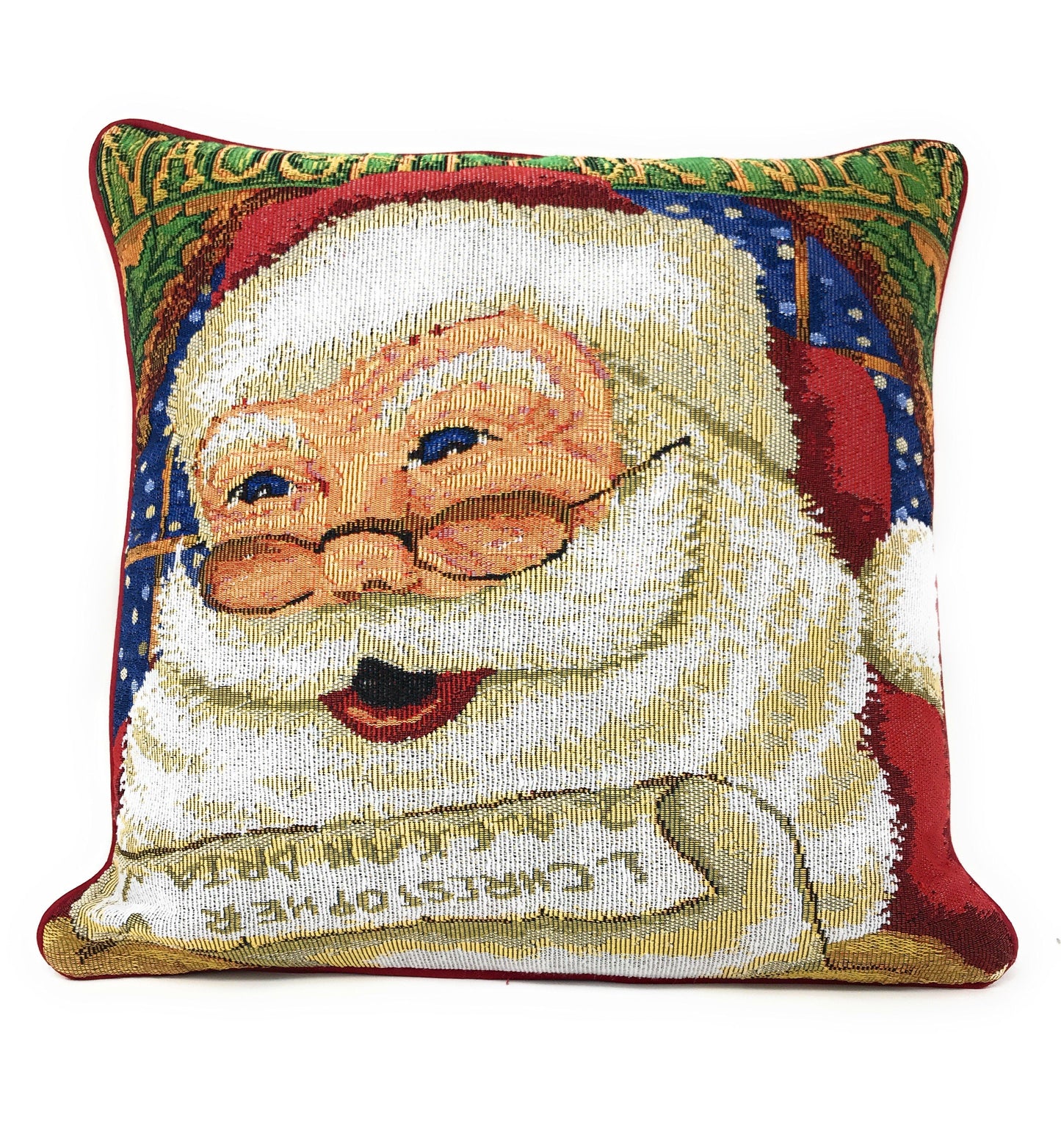 Santa Claus Christmas Throw Pillow Cover - 16" x 16"
