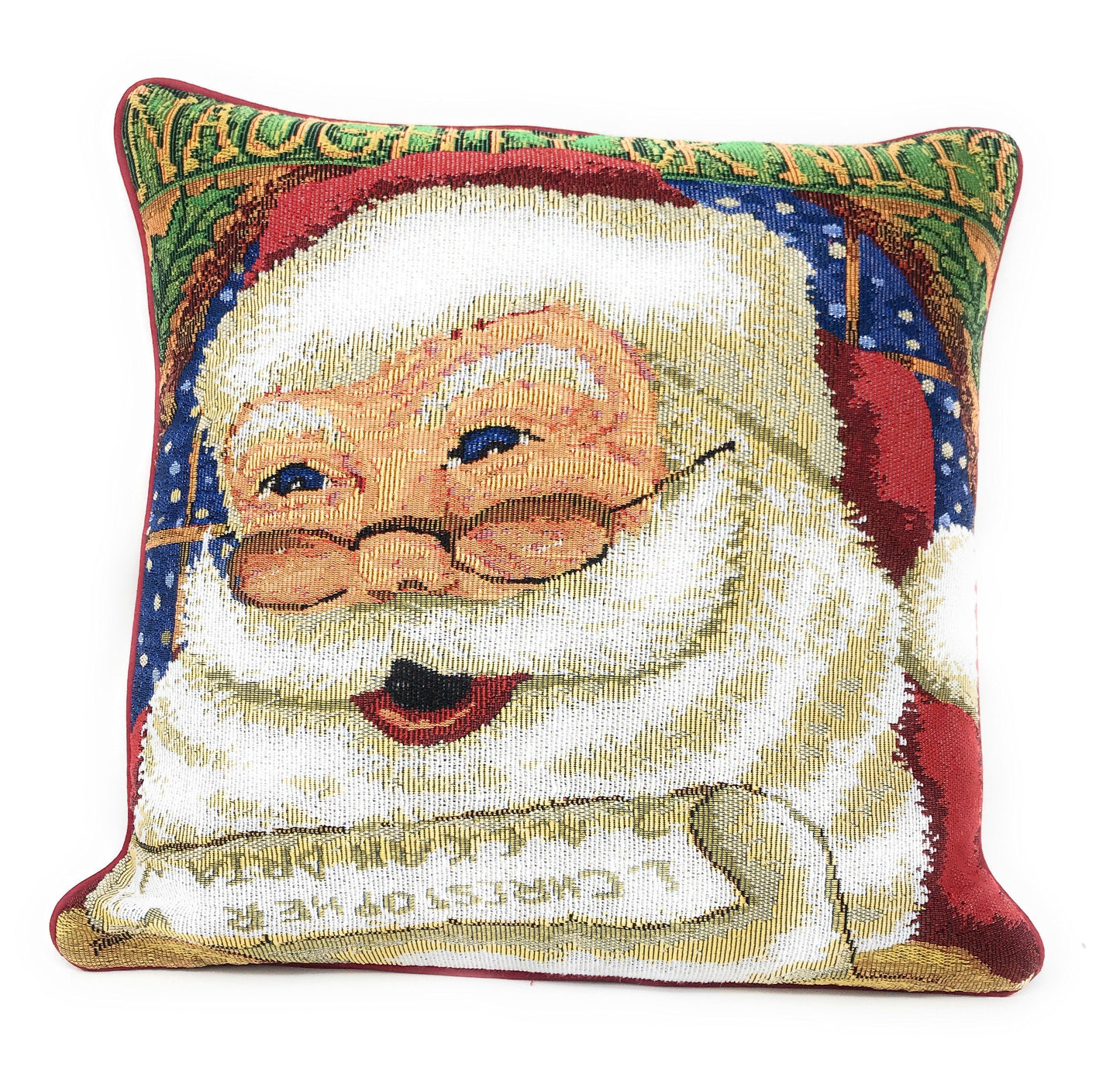 Santa Claus Christmas Throw Pillow Cover - 16" x 16"