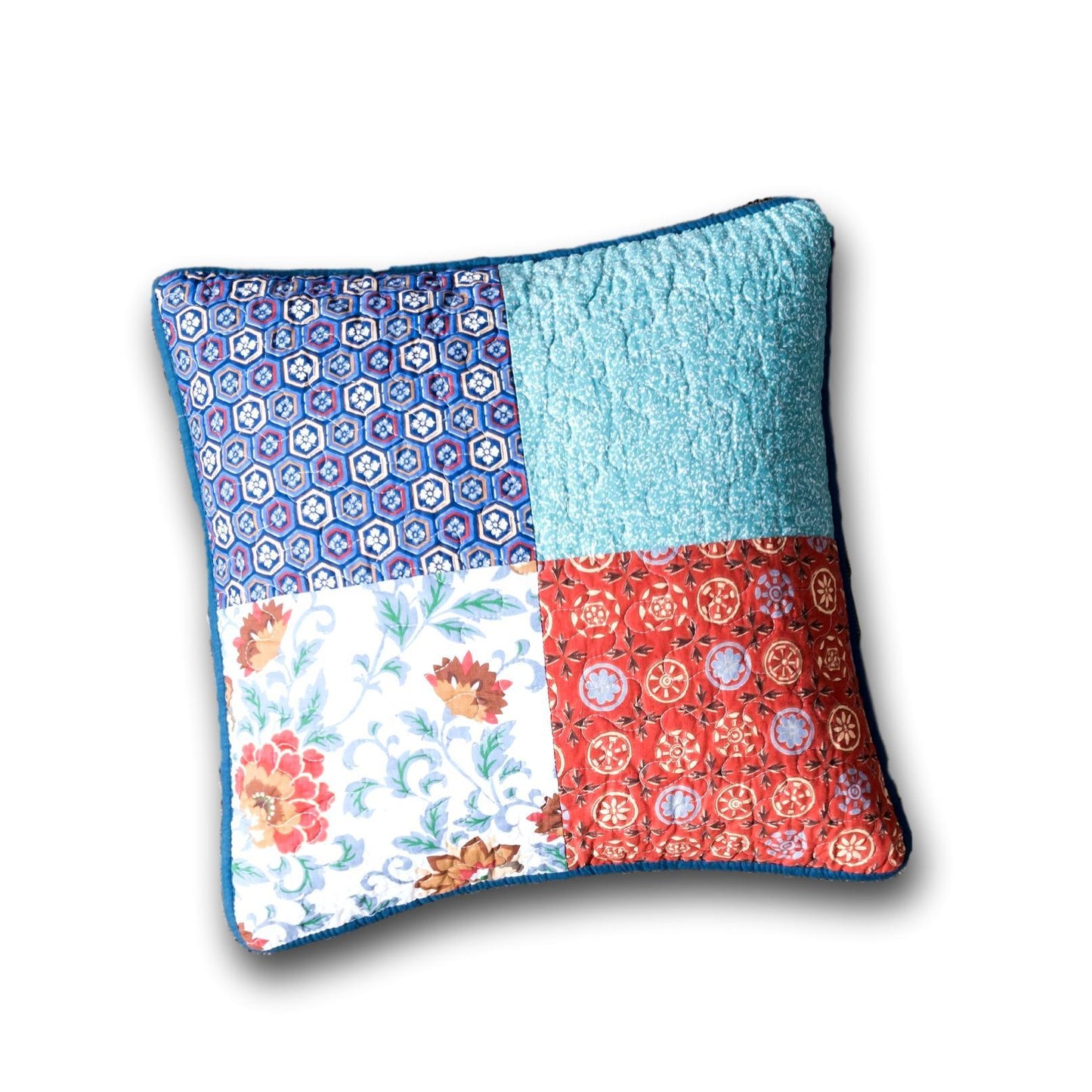 Set of 2-Pieces Farmhouse Patchwork Throw Pillow Covers