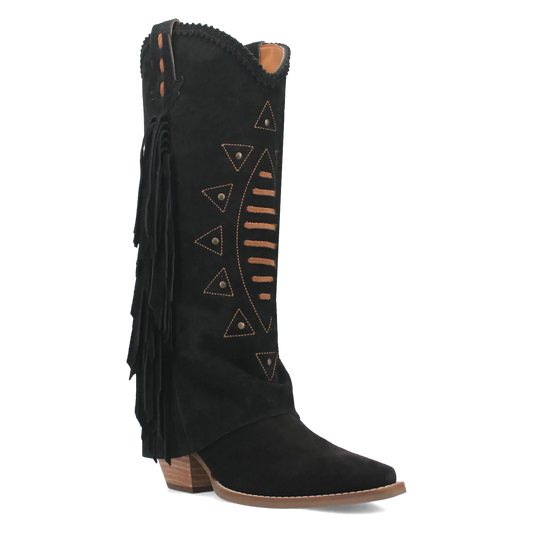 Dingo Spirit Trail  - Women's Suede Leather Cowgirl Boots - 4 Color Options