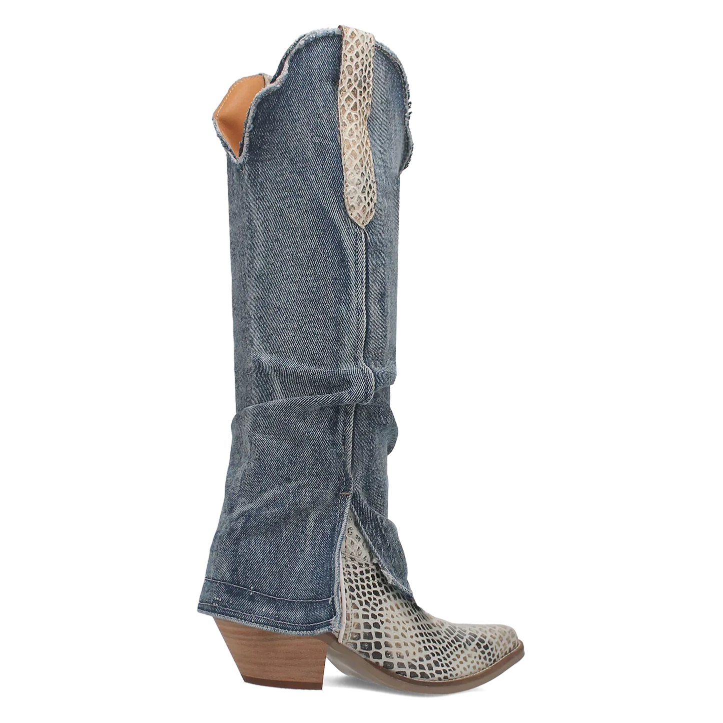 Dingo Shabby - Women's Denim Cowgirl Boots - 2 Color Options