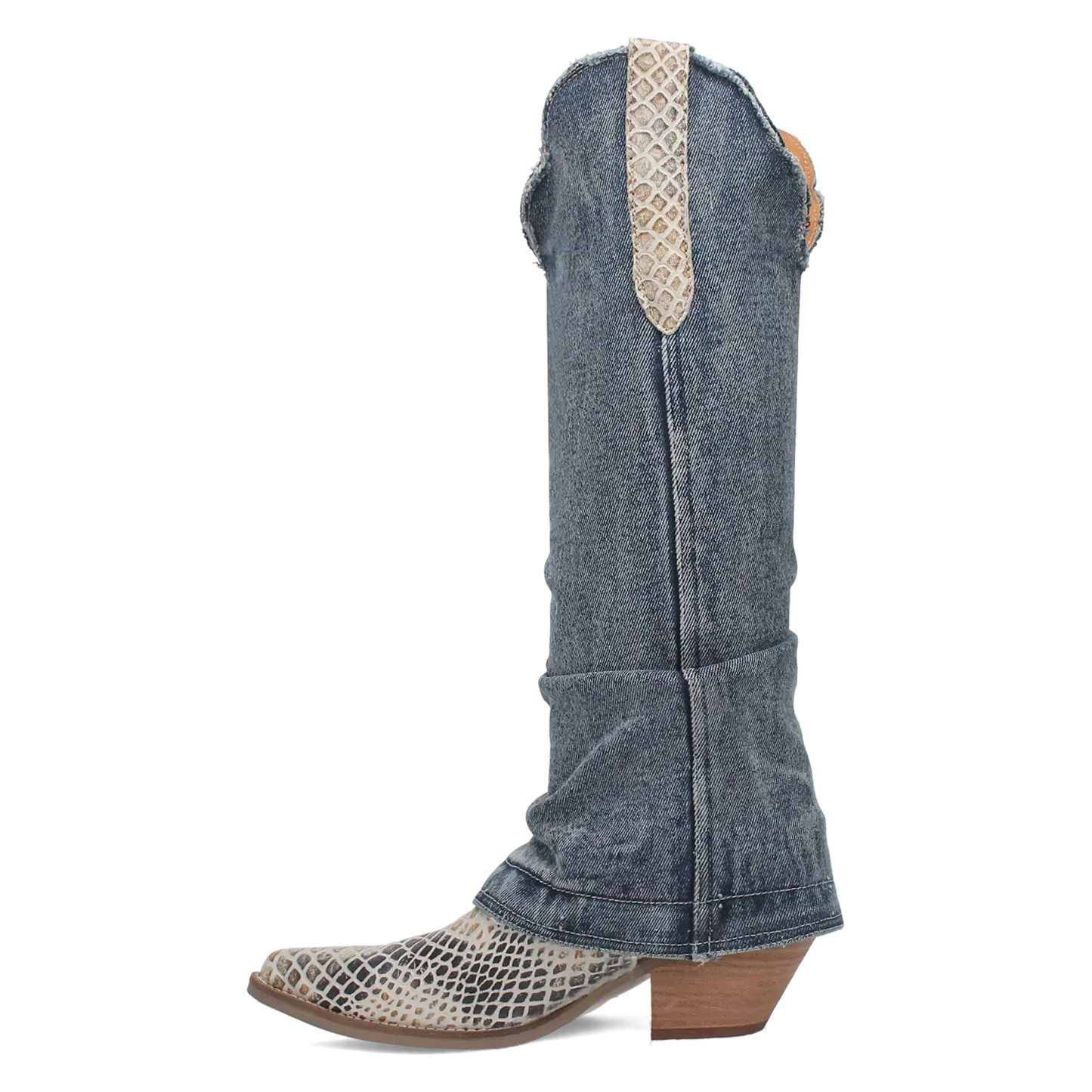 Dingo Shabby - Women's Denim Cowgirl Boots - 2 Color Options