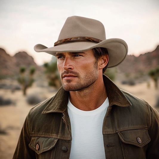 Driftwood Tan Felt Cowboy Hat - Bumpkin Ranchwear