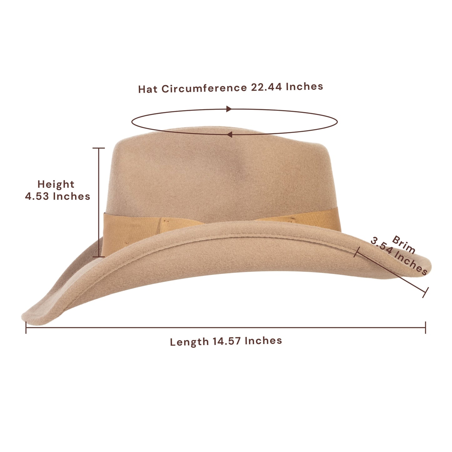 Dune Sand Felt Cowboy Hat