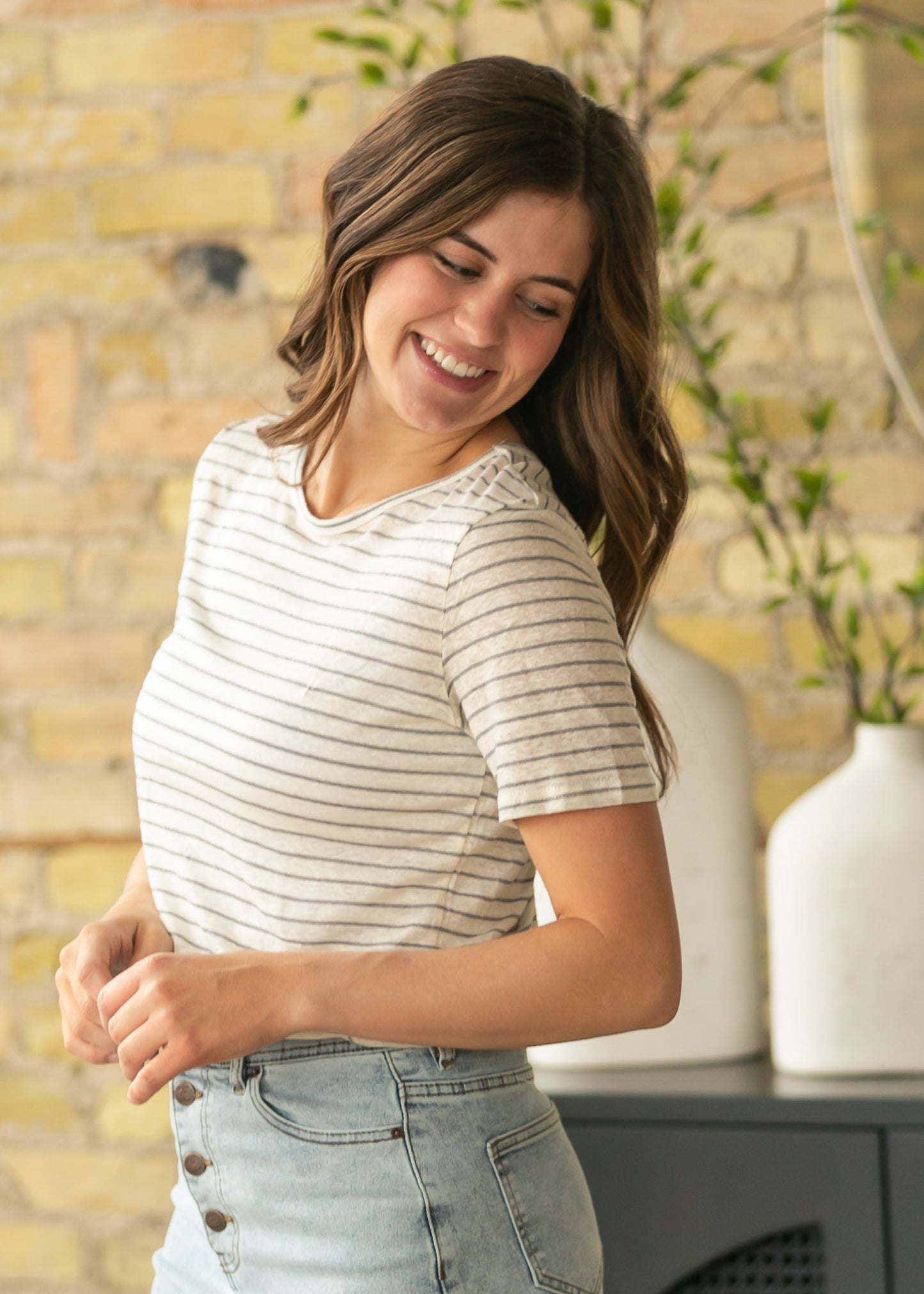 Essential Linen Short Sleeve T-shirt