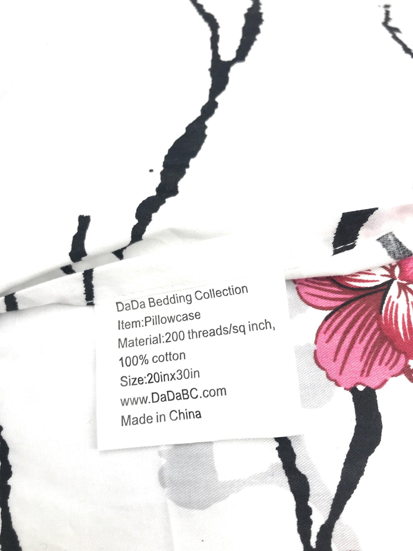 Floral Cherry Blossoms 100% Cotton Red Purple Fitted Sheet & Pillow Cases Set - Bumpkin Ranchwear