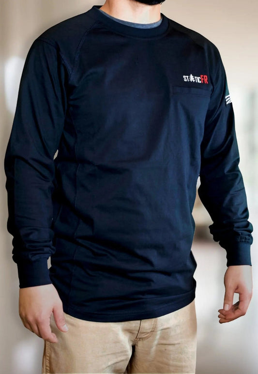 FR Crew Neck - Black - Bumpkin Ranchwear