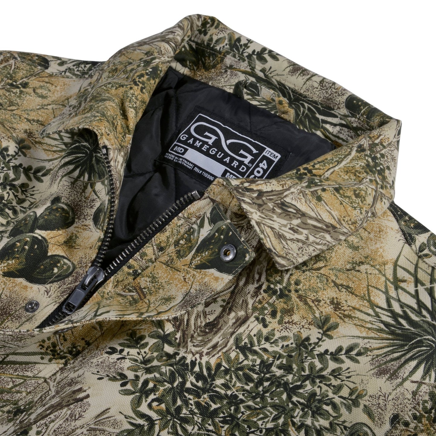 GameGuard Barn Jacket Camo Insulated Snap Close Pockets Windproof