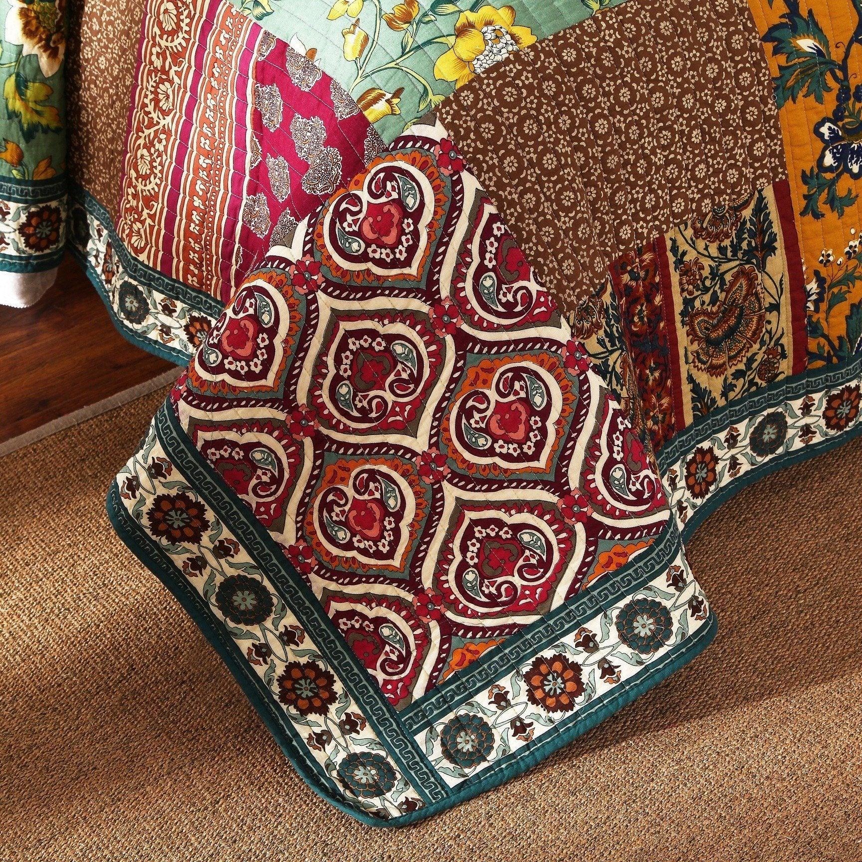 Grandma's Patchwork Cotton Bedspread Set - Bumpkin Ranchwear