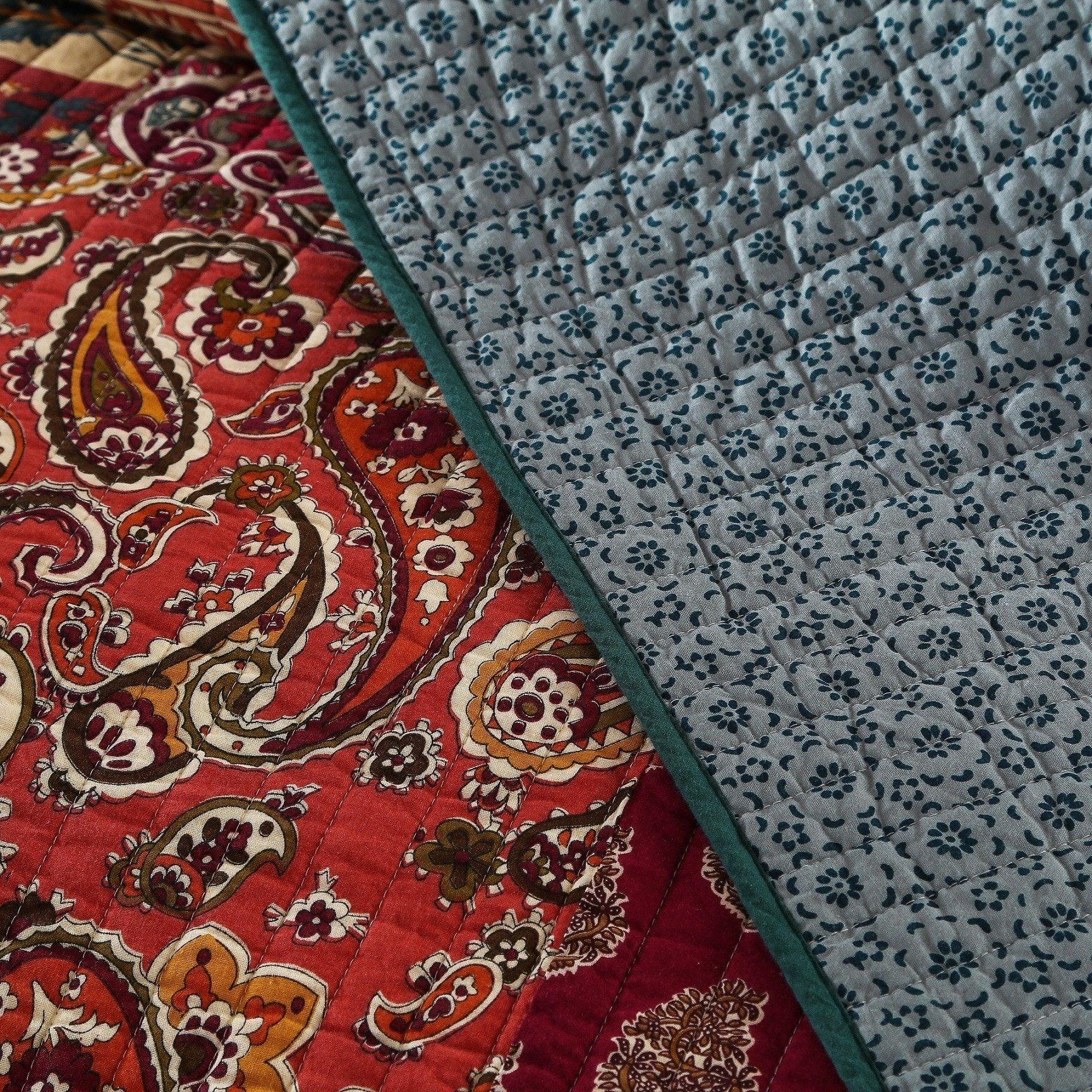 Grandma's Patchwork Cotton Bedspread Set - Bumpkin Ranchwear