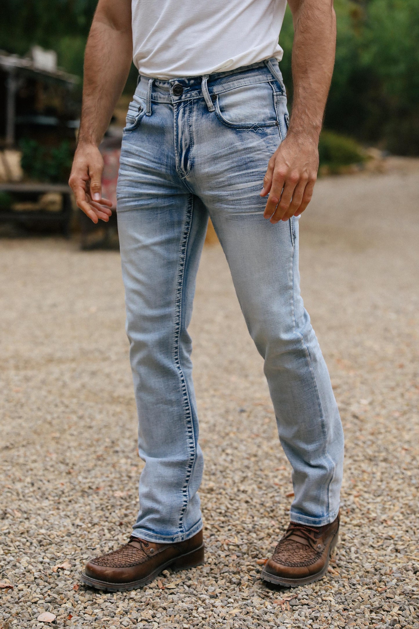 Holt Men's Black Boot Cut Jeans