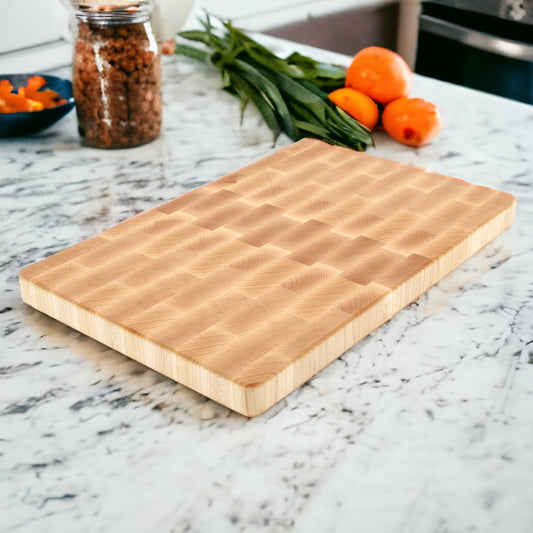 Maple Large End Grain Butcher Block Style Cutting Board