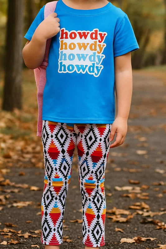Howdy Shirt and Leggings Set - Toddler to 7T