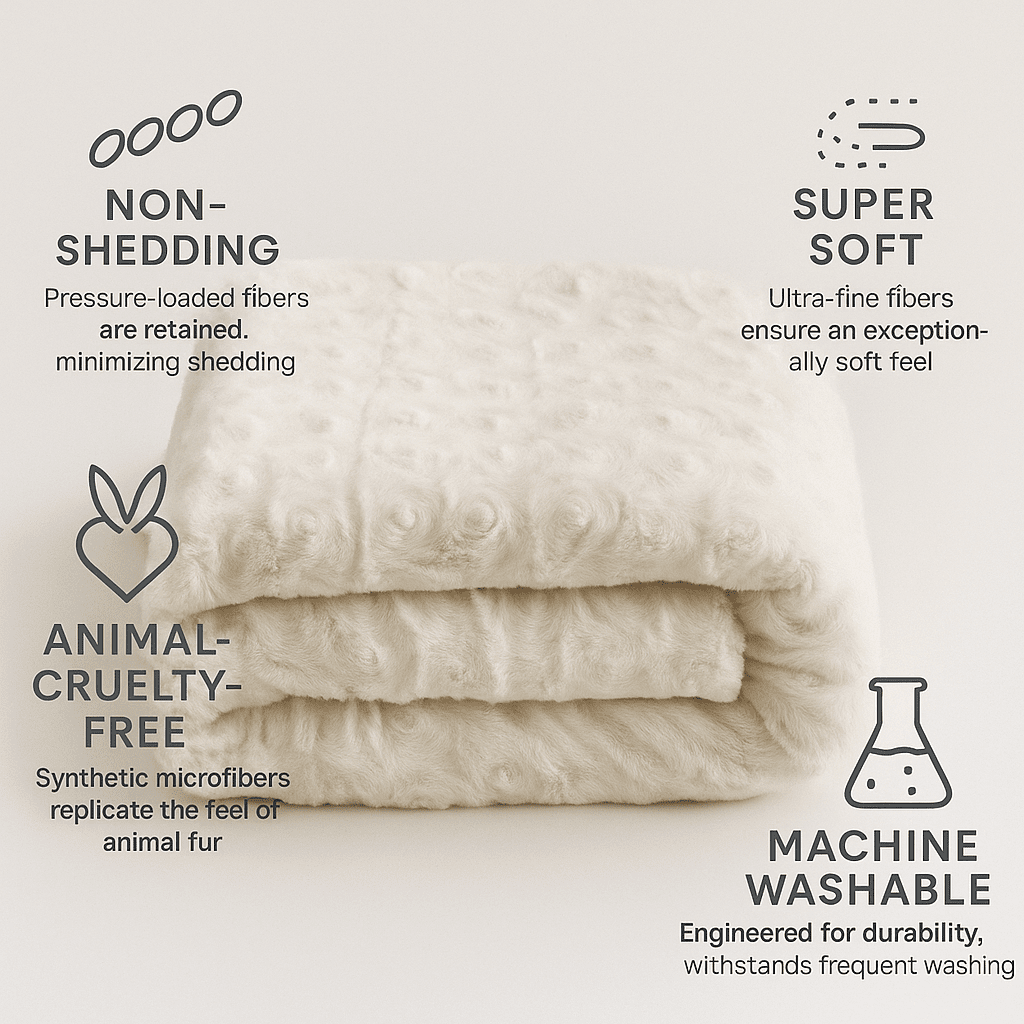 Luxury White Roses Fluffy Soft Sherpa Backside Faux Fur Throw Blanket