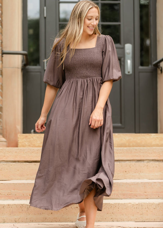 Kayleen Smocked Bodice Maxi Dress - Bumpkin Ranchwear