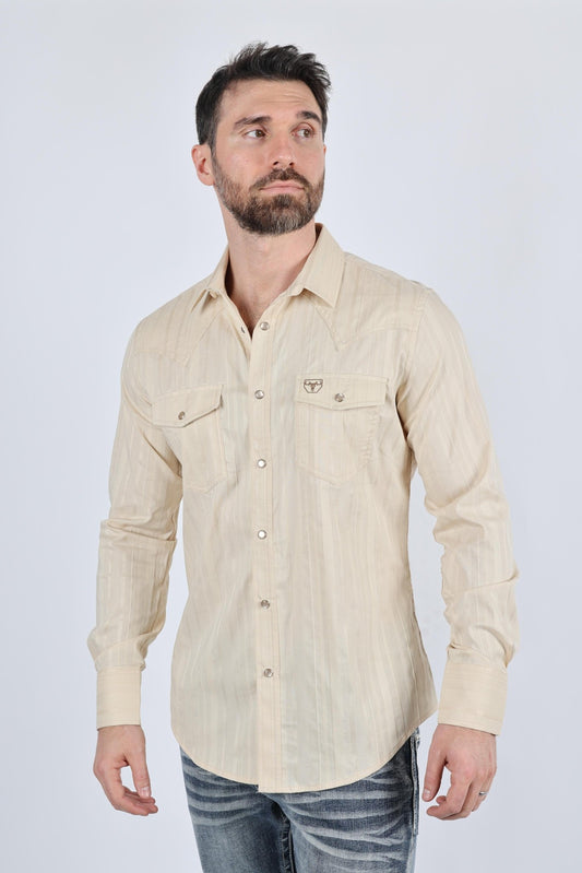 Lurex Western Long Sleeve Shirt - Bumpkin Ranchwear
