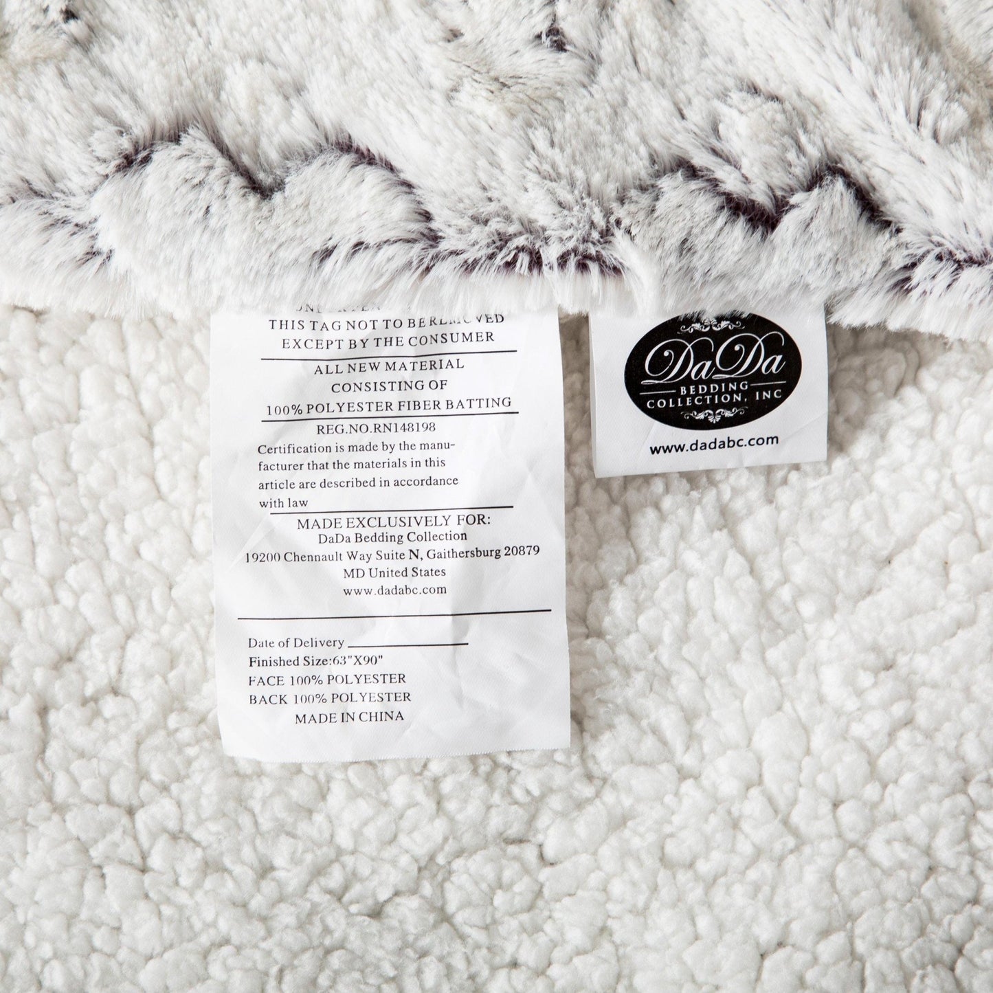 Luxury Dreamy Milky White & Purple Sherpa Backside Faux Fur Throw Blanket - Bumpkin Ranchwear