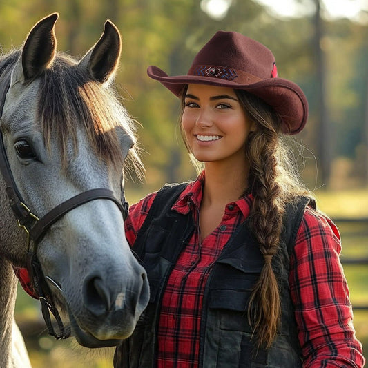Maverick Sand Rope Felt Cowboy Hat - Bumpkin Ranchwear