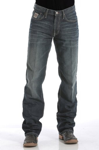 Blue jeans on a white background