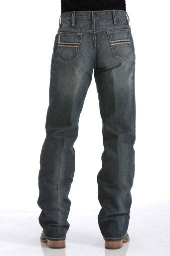 Blue jeans on a white background