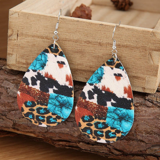Metal Teardrop Western Earrings - Bumpkin Ranchwear
