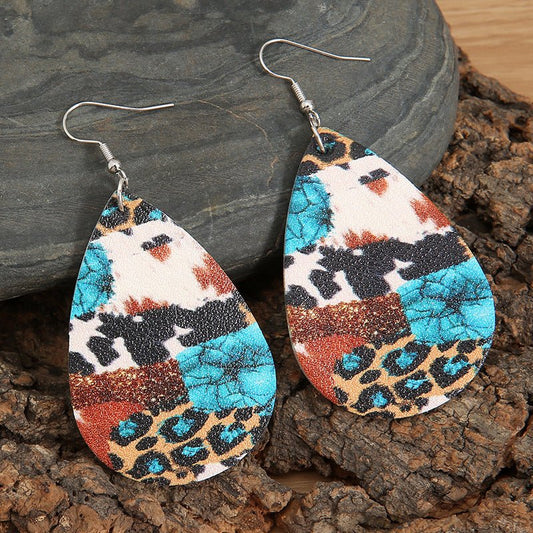 Metal Teardrop Western Earrings - Bumpkin Ranchwear