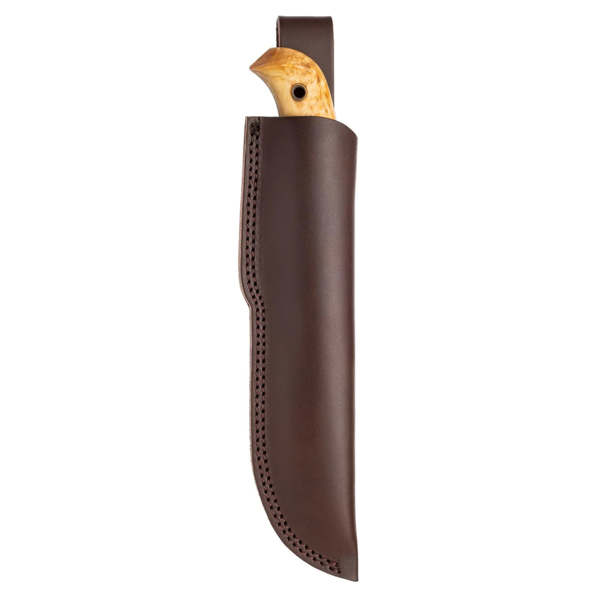 Helle Nordlys FG Flat Grind Knife – 12C27 Stainless, Full Tang, Curly Birch