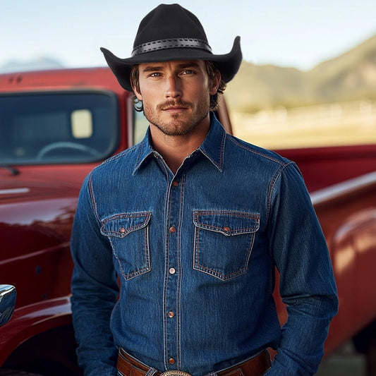 Obsidian Black Felt Cowboy Hat - Bumpkin Ranchwear